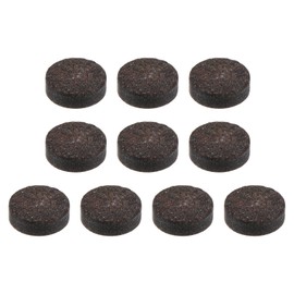 PATIKIL 10 mm Pool Cue Tips, Pack of 10 Billiard Cue Tips, Replacement Tips, Snooker Cue Tips for Billiard Cue, Brown
