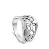 Wide Filigree Wave Cutout Abstract Ring New .925 Sterling Silver