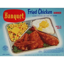 1960s Swanson Fried Chicken TV Dinner High Quality Metal Magnet 3x4 inches 9989