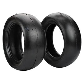 Pocket bike Front 90/65-6.5 rear 110/50-6.5 Smooth Tires Tire Suitable for 2 stroke Front and Rear Tire Accessories of Rocket motor scooter Mini Motorcycle (Rear 110/50-6.5)