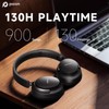 Picun NC60 Wireless Headphones, -48dB Active Noise Cancellation, 130H Playtime,