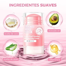 Hydrating and Anti-Cracking Foot Cream, 2025 Neu Feuchtigkeitsspendende und Anti-Riss-Fußcreme, Fußpflegecreme Fußpflege Urea Creme Lindert extreme Trockenheit und Rissbildung der Füß (Rosa)