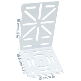 CCTV Mount Bracket, L-Shape Security Mount Plate, Universal Wall Ceiling Mounting Brackets for PTZ and Dome Cameras