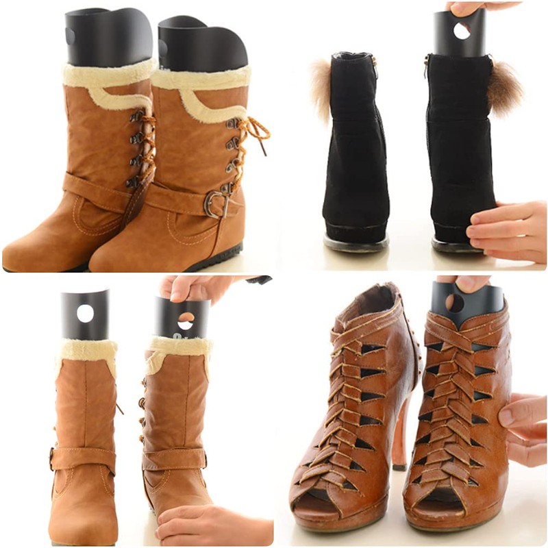 QUUPY 2 Pairs Reusable Boot Shaper Form Inserts Shoe Trees