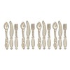 Melody Jane Dolls House Silver Cutlery Set Miniature Metal Kitchen