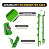 Green 4 Place Trimmer Weed Eater Rack for Open &