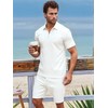 FcuteL Mens Short Sets 2 Piece Outfits Summer Fashion Quarter