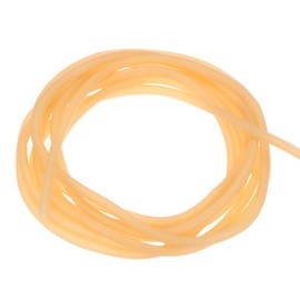 M METERXITY Natural Latex Rubber Tubing, 1/8" [3mm] ID x 3/16" [5mm] OD 16ft Length Latex Hose Tube for Home/Laboratory/Sporting, Highly Elastic Band Tubes [Yellow]