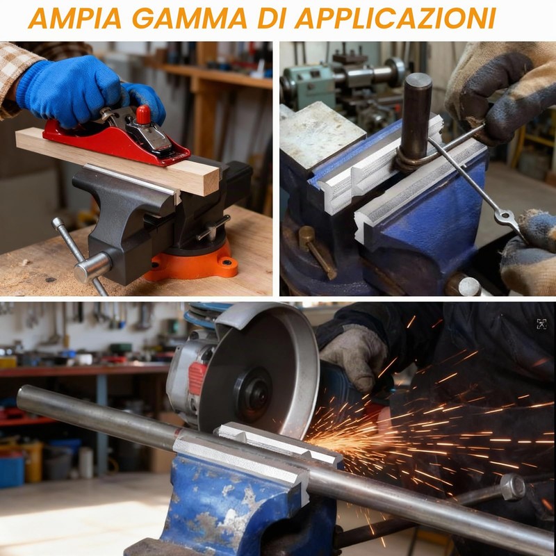Ganasce magnetiche per morsa 150 mm – Ganasce protettive in