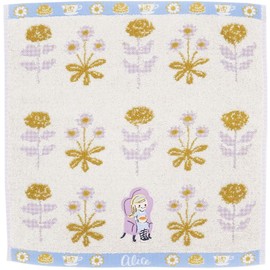 Marushin Hand Towel Karelcapek 3705016000 Karrell Chapek Tea Shop, 13.4 x 14.2 inches (34 x 36 cm), Alice and Flower Garden, 100% Cotton, Made with Non-Twisted Yarns