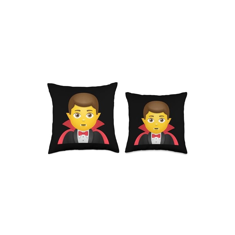 Man Vampire Throw Pillow