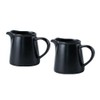 RockTrend Black Mini Simple Ceramic Coffee Milk Creamer Pitcher with