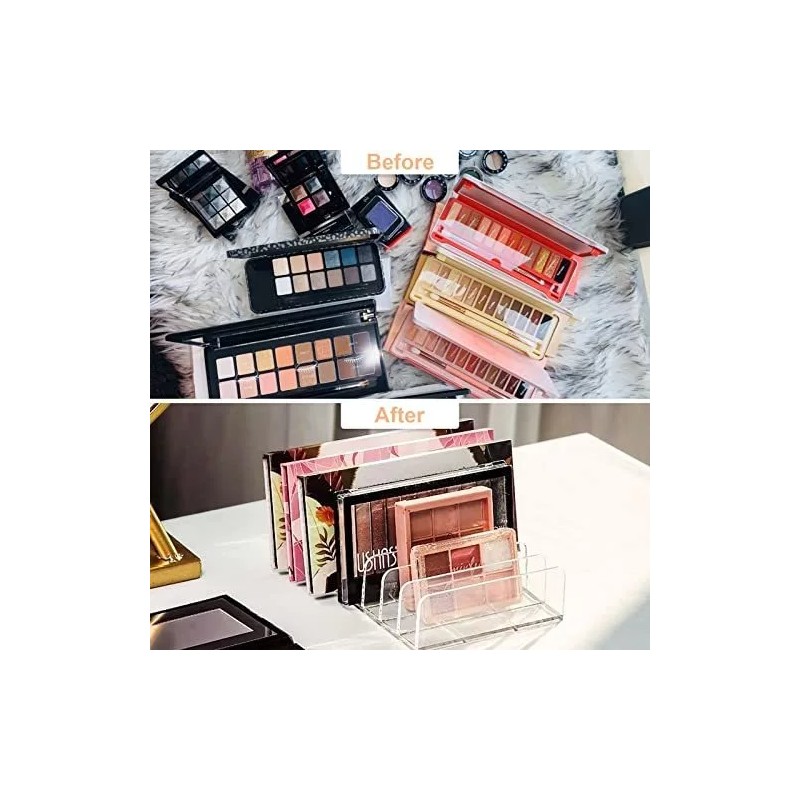 Niurewan Organizador De Paleta De Maquillaje Acrílico, Paquete De 2