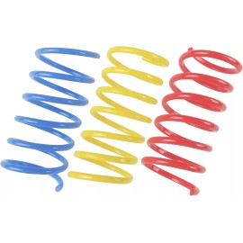 CA&T 30 PCS Cat Spring Toys, Colorful Spring Coils Toy for Indoor Cats, Classic Spira