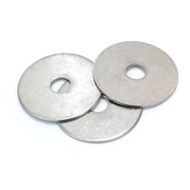 3/8" x 1-1/2" OD Stainless Fender Washer, (100 Pack) - Choose Size, by Bolt Dropper, 18-8 (304) Stainless Steel.