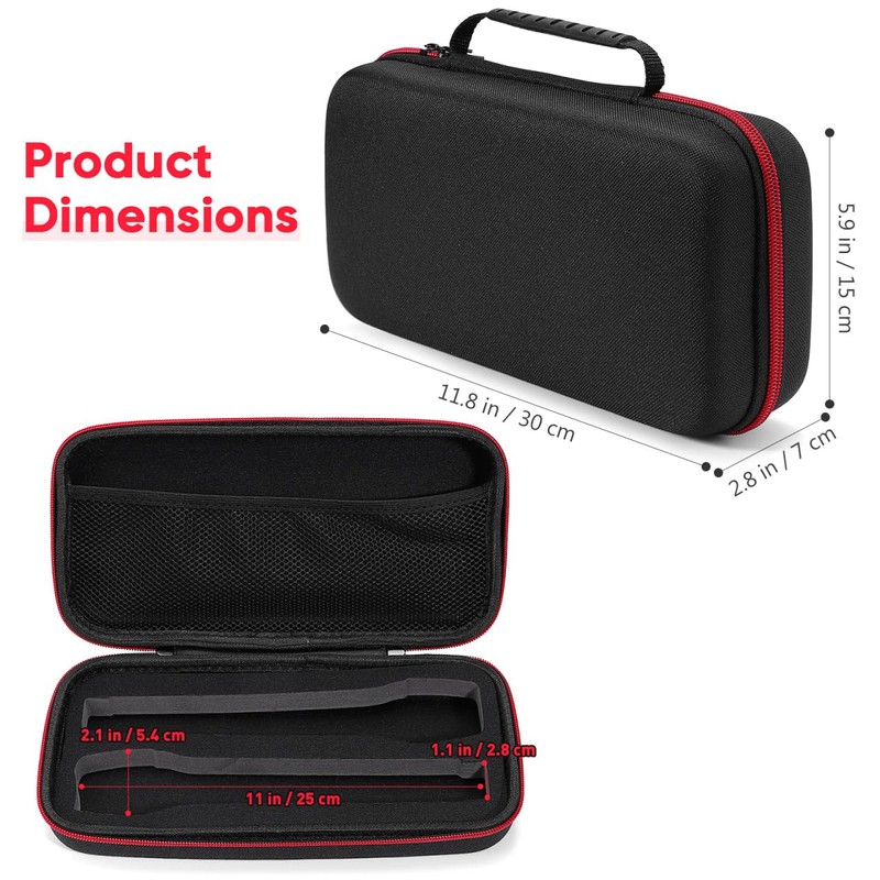 SOIMISS Wireless Microphone Case, Portable Microphone Bag - Protective Case