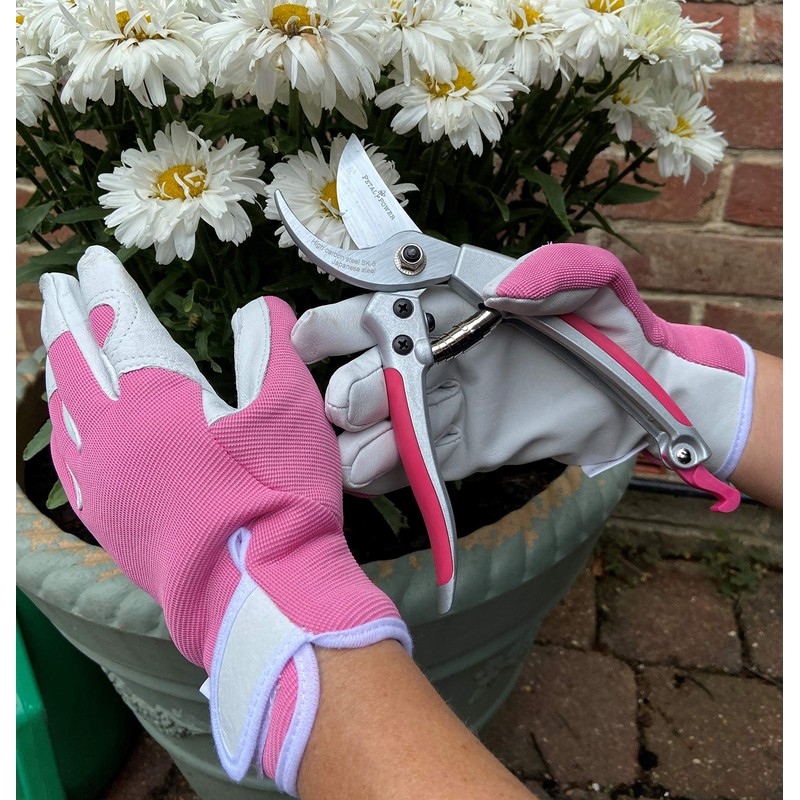 Ladies Garden Secateurs - Lightweight Super-Strong Pruners - 7" for