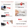 3-Speed Cordless Mini Drill Pen With 8 Small Drill Bits,Rechargeable
