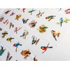Lalikul Fabric Birds, 100% Cotton Pictures, 42 Different Motifs, Fat