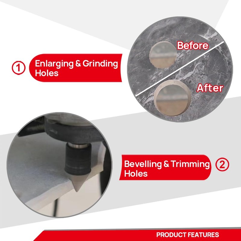 DT-DIATOOL Diamond Beveling Chamfer Bit 1 Inch for Tile Porcelain