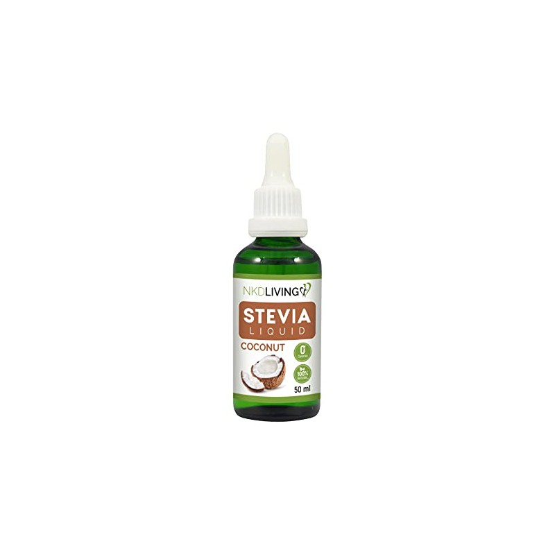 NKD Living Pure Stevia Liquid Drops 50ml (Coconut)