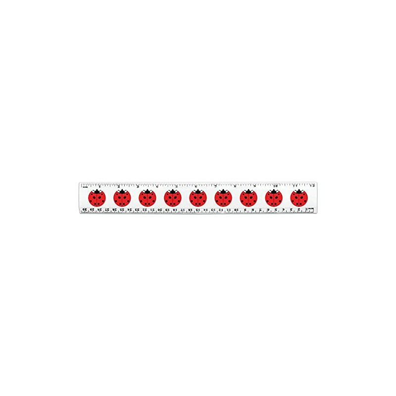 Lady Bug Ladybug Insect 12 Inch Standard and Metric Plastic