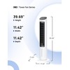 Dreo Tower Fan for Bedroom, 40" Cooling Fans That Blow