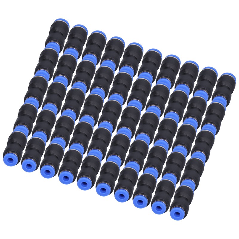 50Pcs Pneumatic Reducing Connector Straight Push in Reducer Fittings for