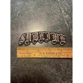 Sublime Tattoo Band Iron On Patch 4.5” Trucker Vtg Rare Band 90s Bradley Nowell