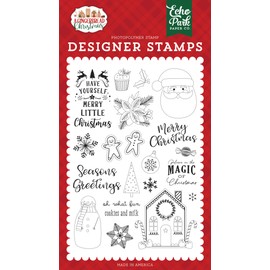 Echo Park Paper Company Cookies and Milk Set Stamp