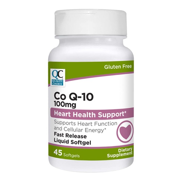 Quality Choice CoQ10 100mg Softgels - 45 Day Supply of