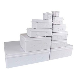 Electrical Junction Box, POWERTOOL IP55 Weatherproof Electrical Enclosure Project Instrument Case, Opening Hole Project Box (1Pcs - 150 x 150 x 70mm)