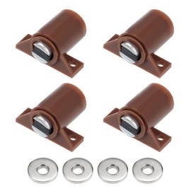 METALLIXITY Magnetic Latch Catch 29mm x 32mm 4pcs Plastic Cupboard Magnetic Latch for Cupboard Door Drawer Home Decoration Brown