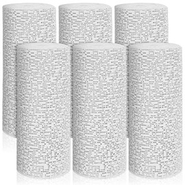6 Rolls 6" x 177" Plaster Cloth Rolls Plaster Gauze Bandage White Gauze Strips Wrap Bandages for Craft Belly Cast Mask Making Body Molds Scenery Art