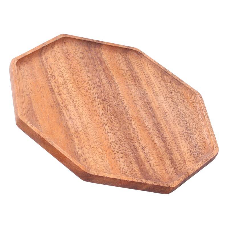 Tea Plate Natural Wood Environmental Protection Uniform Texture Odorless Serving