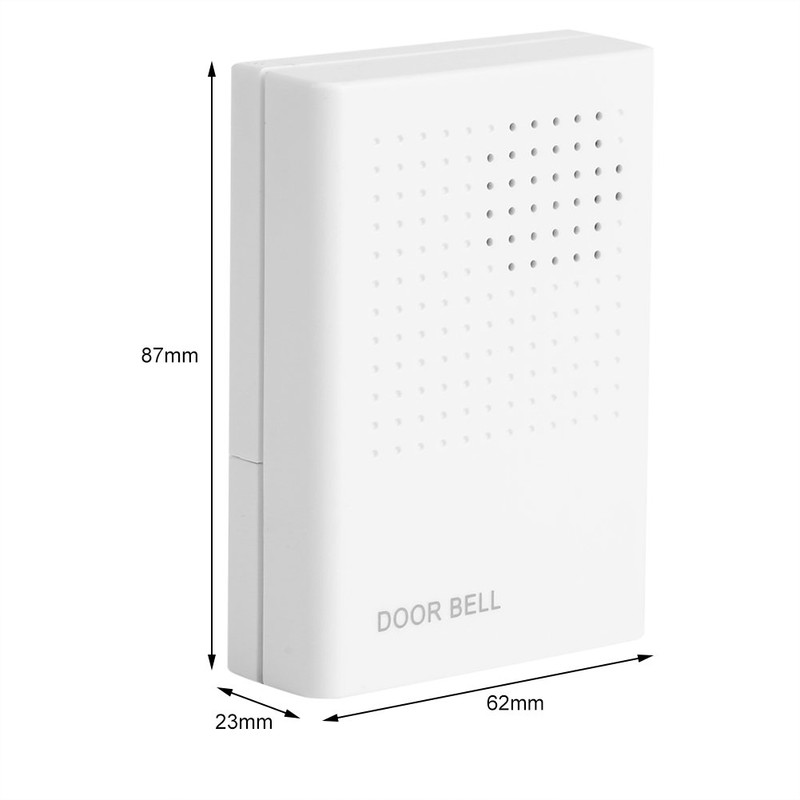 Wired Doorbell Wall Mounted Compact Wired Door Chime 90db Volume