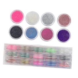 Baluue Color Glitter Manicure Powder for Nail Art Decoration Easy to Apply and Remove for Nail Designs for and Enthusiasts