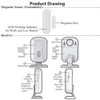 SuperInk 1 Set (1 Sensor,1 Alarm,1 Magnetic Detector) Muti-Function Wireless