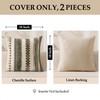 ANRODUO Pack of 2 Boho Decorative Throw Pillow Covers 18x18