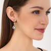 Silver Crystal Dangle Earrings Set for Women Hypoallergenic Leverback Drop