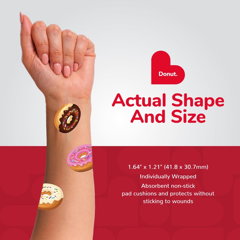 BioSwiss Kids Bandages, Donut Shaped Self Adhesive Bandage Set, Latex