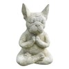 YWHWXB Meditating French Bulldog Garden Statue Zen Yoga Dog Buddha