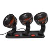 Three Head Car Fan 2 Speed Adjustable 360 Degree Rotation