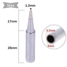 Saipor 10pcs Lead Free 900M Replacement Soldering Iron Tips Solder Iron Welding Tip for Hakko, TENMA, ATTEN, Quick, Aoyue, Yihua Soldering Station, Welding Equipment & Accessories（900M-T-B）