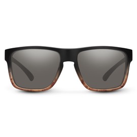 Suncloud Rambler Sunglasses, Black Tortoise Fade Frame/Gray Polycarbonate Lens, One Size
