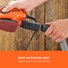 BLACK+DECKER BLACK+DECKER Mouse 55W Detail Sander with 6 Sanding Sheets,