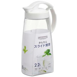 Iwasaki Kogyo K-1264 Lastroware Vertical and Horizontal Sliding Pitcher, 0.7 gal (2.2 L), Barley Tea Bottle, Compatible with Boiling Water, Horizontal Slide, Wide Mouth, Easy to Clean