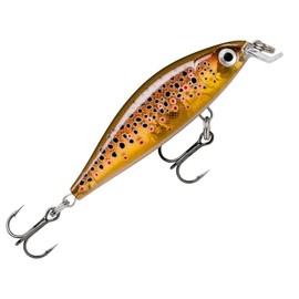 Rapala X-Light Minnow 5 cm 4g - Wobbler, Hardbait, Twitch Bait, Minnow for Bass Fishing, Hardbait for Spin Fishing, Colour: Live Brown Trout