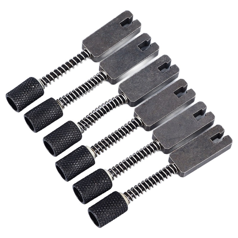 6 Pcs Headless Electric Guitar Bridge Saddle Precise Pitch Adjustment