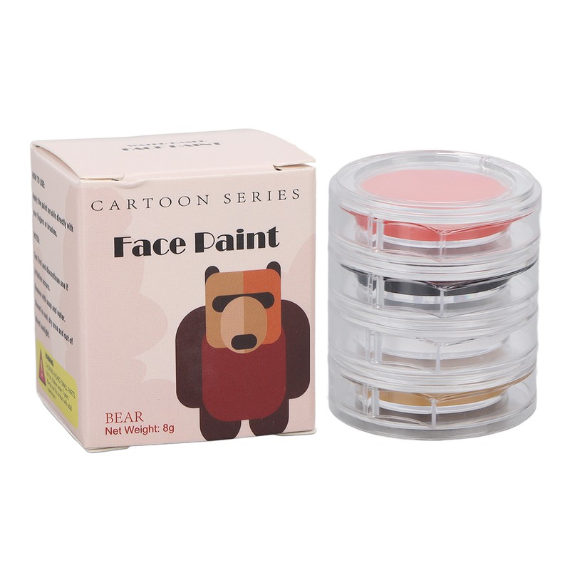 Face Body Paint 4 Colors Hypoallergenic Makeup Face Painting Palette
